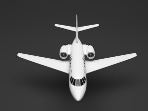 private plane Modelo 3D