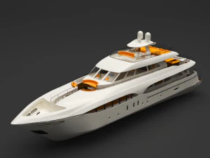 barco privado Modelo 3D