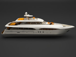 private boat 3D 모델