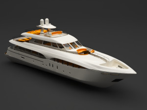 private boat 3D 모델