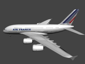 a380 plane 3D Model