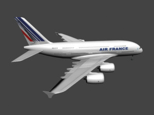 a380 plane 3D Model