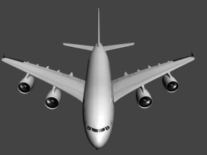 a380 plane 3D Model