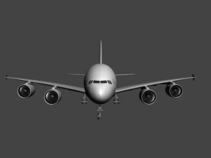 a380 plane 3D Model