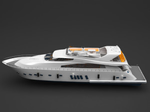 private boat Modello 3D