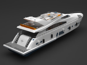 private boat Modello 3D