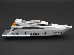 private boat Modello 3D
