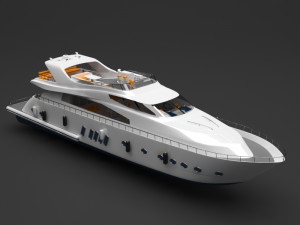 private boat Modello 3D