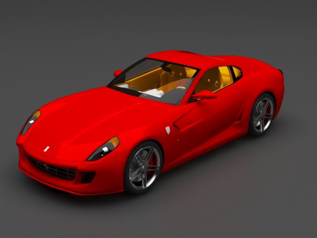 ferrari Model 3D .c4d .max .obj .3ds .fbx .stl .blend 
