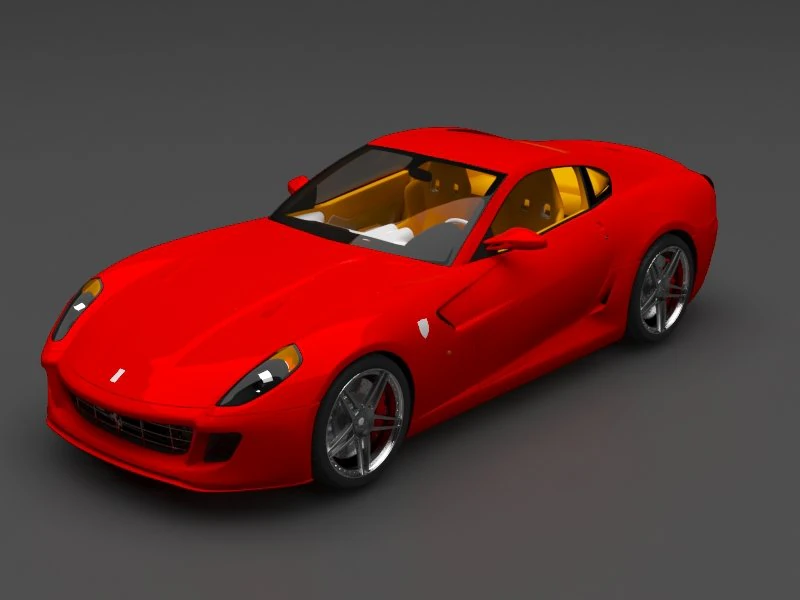 ferrari 3D Model .c4d .max .obj .3ds .fbx .stl .blend 