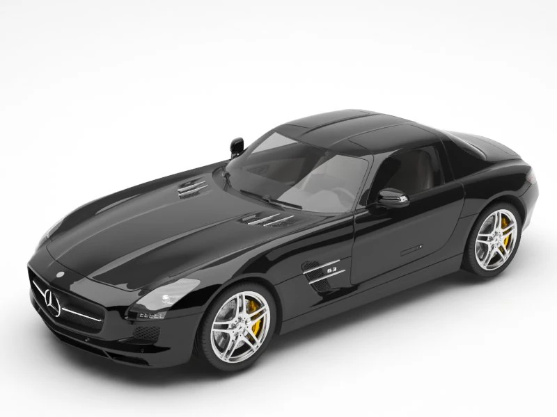 mercedes 3D Model .c4d .max .obj .3ds .fbx .stl .blend 