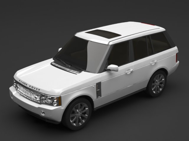 range rover 3D Model .c4d .max .obj .3ds .fbx .stl .blend 