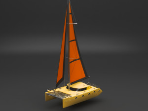 sailing boat 3D Model