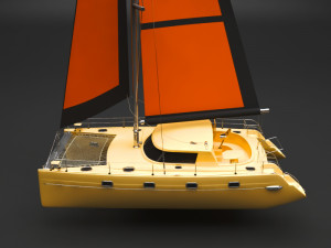 sailing boat 3D-Modell