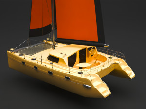 sailing boat 3D-Modell