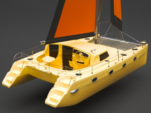 sailing boat 3D-Modell