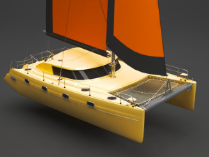 sailing boat 3D-Modell