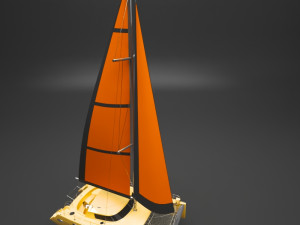 sailing boat 3D-Modell
