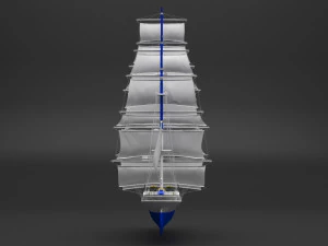 sail ship 3D Model