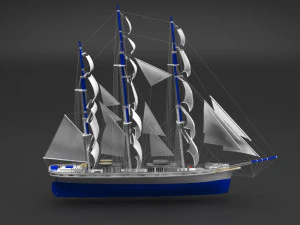 sail ship 3D Model