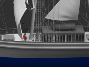sail ship Model 3D
