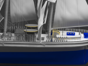 sail ship Model 3D