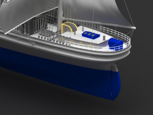 sail ship Model 3D