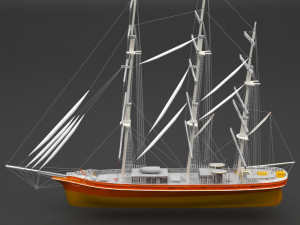 sailing ship 3D 模型