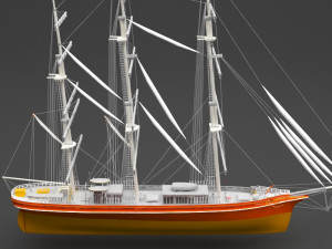 sailing ship 3D 模型