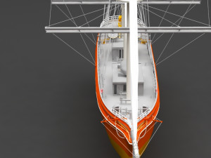 sailing ship 3D 模型