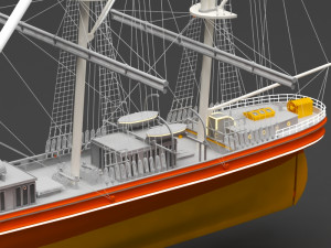 sailing ship 3D 模型