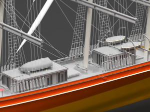 sailing ship 3D 模型