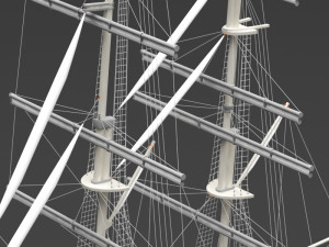 sailing ship 3D 模型