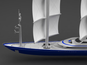 sailing boat Model 3D
