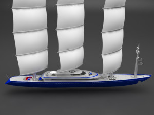 sailing boat Model 3D