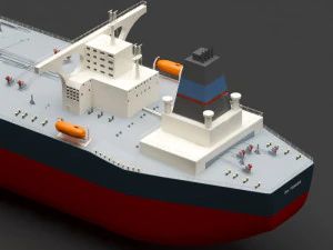 oil ship 3D Model