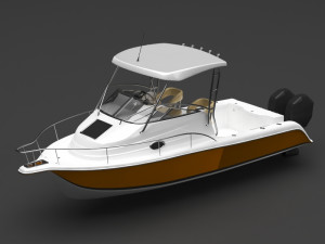 speed boat 3D Model