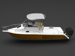 speed boat 3D Model