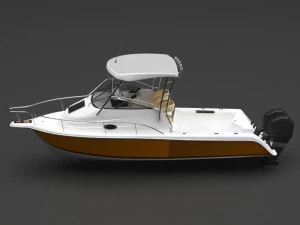 快艇 3D 模型