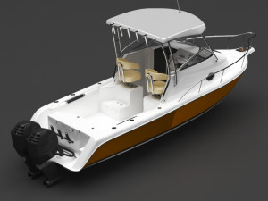 speed boat 3D Model