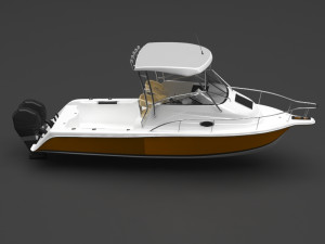 speed boat 3D Model