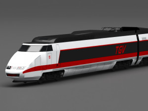 tgv train 3Dモデル