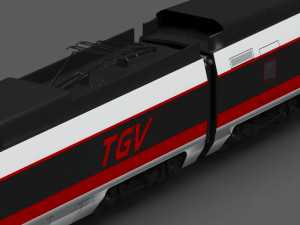tgv train 3Dモデル