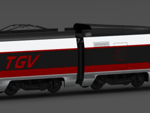 tgv train 3Dモデル