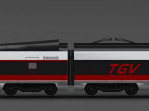 tgv train 3Dモデル