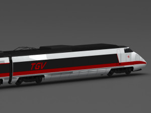 tgv train 3Dモデル