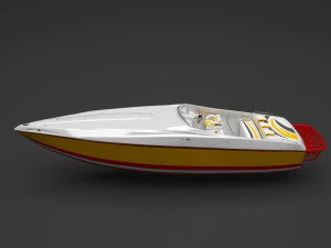 speed boat 3D Model