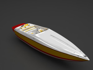 speed boat 3D Model