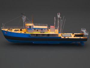 fishing boat Modelo 3D