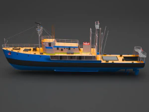 fishing boat 3D Model